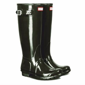 Authentic Hunter-Tall Black-Gloss Rain Boots!!